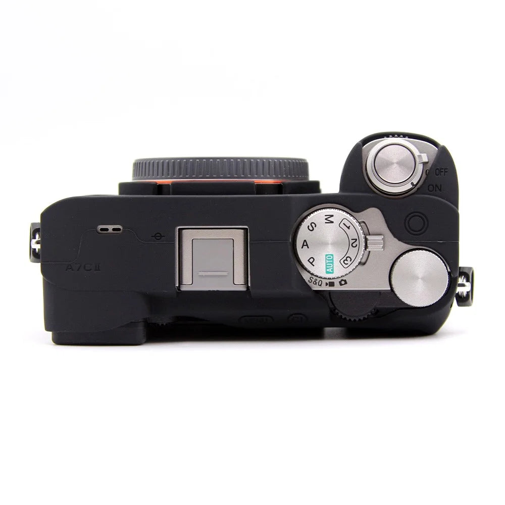 For Sony A7CR / A7C II Anti-Slip Silicone Protective Case Dust-Proof Camera Cover - Black - 5