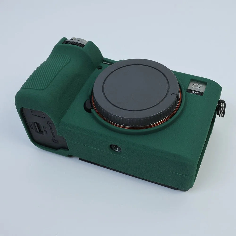 For Sony A7CR / A7C II Camera Anti-Scratch Silicone Cover Camera Sleeve - Green - 3
