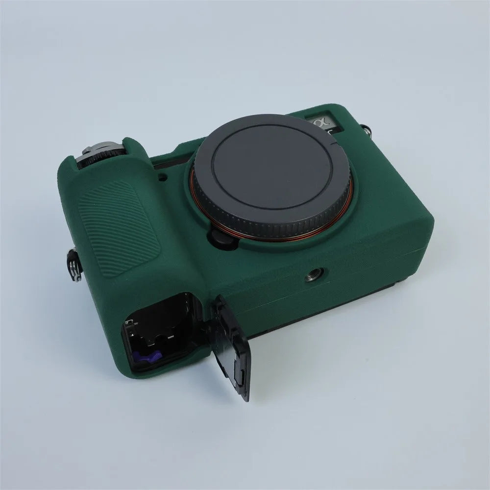 For Sony A7CR / A7C II Camera Anti-Scratch Silicone Cover Camera Sleeve - Green - 7