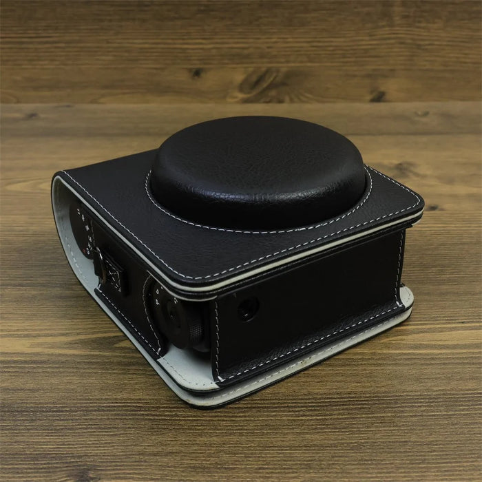 Carry Case for Fujifilm Instax Mini 99 Camera, Leather Protective Bag with Adjustable Strap - Black - 3