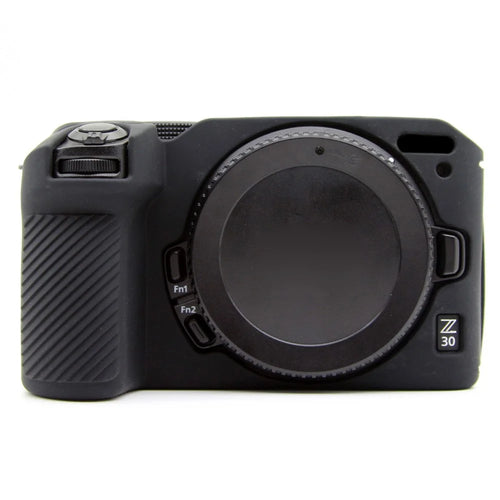 For Nikon Z 30 Camera Silicone Case Anti-Slip Glossy Surface Protective Cover - Black - 1