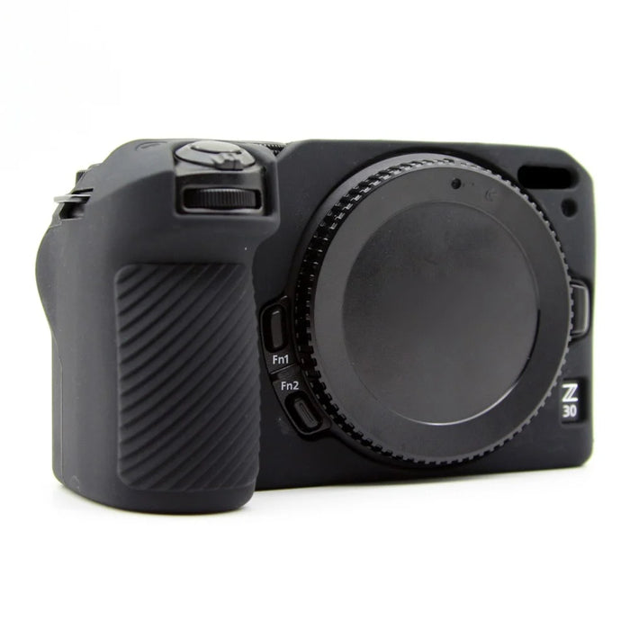 For Nikon Z 30 Camera Silicone Case Anti-Slip Glossy Surface Protective Cover - Black - 5