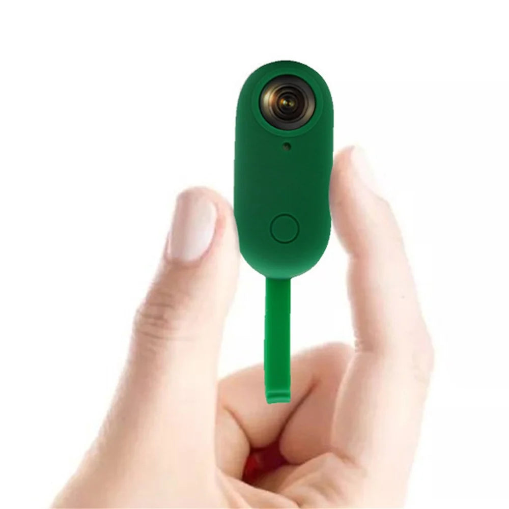 For Insta360 GO Portable Camera Protective Cover Magnetic Design Anti-drop Soft Silicone Case - Midnight Blue - 5