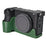 For Sony A6700 Camera Bottom Cover Case Large Opening Design Genuine Cow Leather Protector - Green - 2