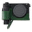 For Sony A6700 Camera Bottom Cover Case Large Opening Design Genuine Cow Leather Protector - Green - 6