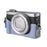 For Canon G7 X Mark II / G7 X Mark III Litchi Textured PU Leather Camera Case with Shoulder Strap - Blue - 7