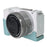 For Sony Alpha ZV-E10 II Camera Case Large Opening Genuine Cow Leather Protector with Shoulder Strap - Blue - 7