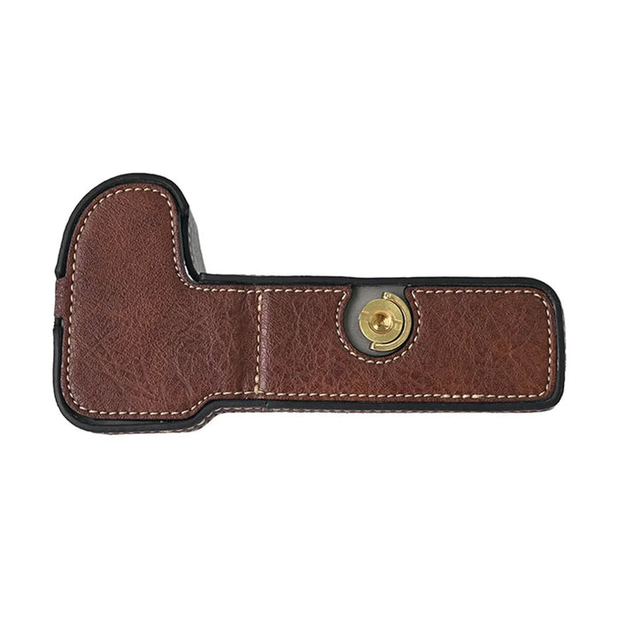 For Nikon Z 5 / Z 6 II / Z 7 II Camera Case Large Cutout Litchi Texture PU Leather Protective Cover - Coffee - 5