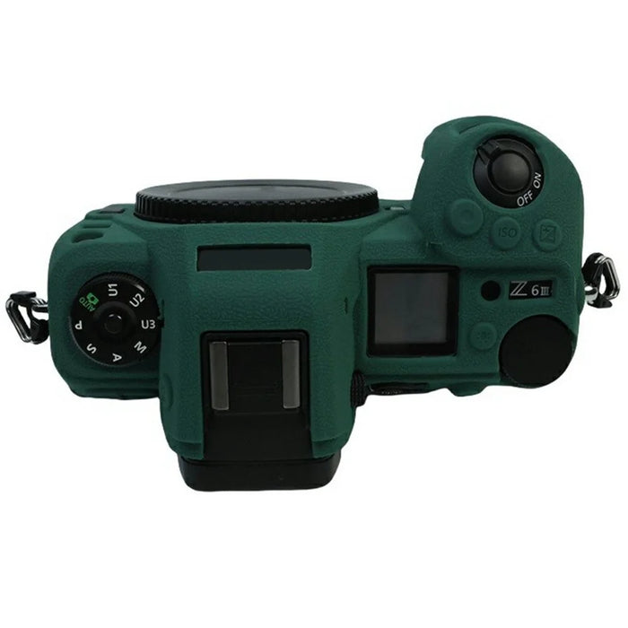 For Nikon Z6 III Silicone Case Camera Sleeve Drop Protection Dustproof Cover - Green - 5