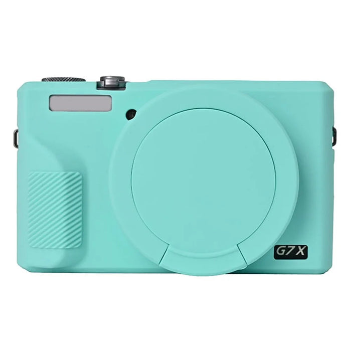 For Canon G7 X Mark III Protective Case Dust-Proof Silicone Camera Cover - Mint Green - 2