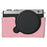 For Panasonic Lumix S9 Camera Case Genuine Leather Bottom Case Easy to Replace Battery - Pink - 1