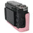 For Panasonic Lumix S9 Camera Case Genuine Leather Bottom Case Easy to Replace Battery - Pink - 4