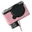 For Panasonic Lumix S9 Camera Case Genuine Leather Bottom Case Easy to Replace Battery - Pink - 7