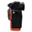 For Sony A7R V / A7 IV / A7S III / Alpha 1 Camera Case Large Cutout Litchi Texture PU Leather Protective Cover - Orange - 5