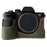 For Sony A7R V / A7 IV / A7S III / Alpha 1 Case Buffalo Texture PU Leather Bottom Case Half Body Camera Cover with Battery Opening - Green - 1