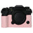 For Fujifilm X-T5 Camera Case Large Cutout Litchi Texture PU Leather Protective Cover - Pink - 1