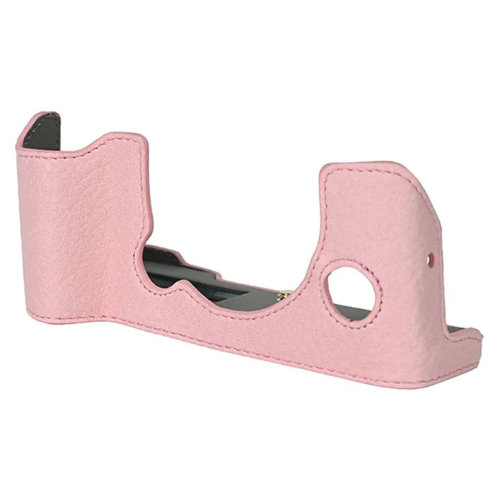 For Fujifilm X-T5 Camera Case Large Cutout Litchi Texture PU Leather Protective Cover - Pink - 2