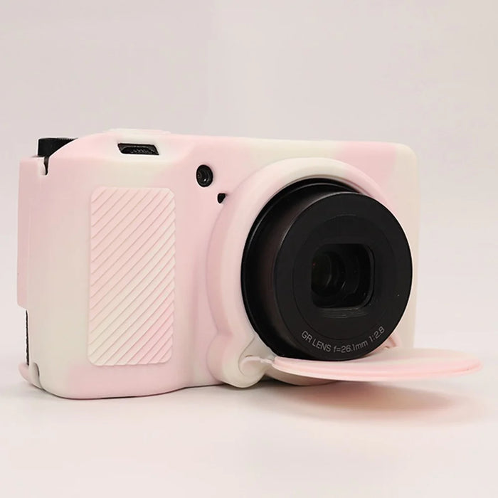 For Ricoh GR IIIx  /  GR III Camera Cover Anti-Scratch Silicone Protective Case - Misty Pink - 5