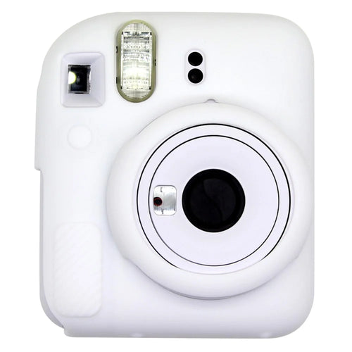 For Fujifilm Instax Mini 12 Camera Case Anti-Drop Soft Silicone Protective Cover - White - 1