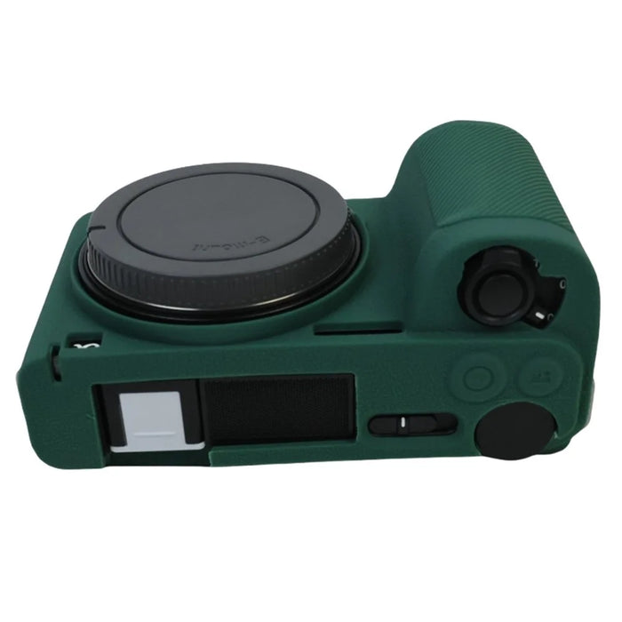 For Sony Alpha ZV-E10 II Camera Silicone Case Anti-Slip Glossy Surface Protective Cover - Green - 4