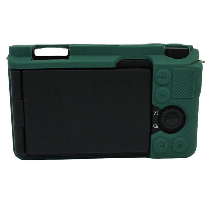 For Sony Alpha ZV-E10 II Camera Silicone Case Anti-Slip Glossy Surface Protective Cover - Green - 5