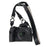 For Canon SX70 HS Camera Case with Shoulder Strap Large Cutout Litchi Texture PU Protective Cover - Black - 1