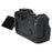 For Canon EOS R6 Mark II / R6 / R5 Camera Case Large Cutout Litchi Texture PU Leather Protective Cover - Black - 5