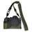 For Canon EOS R6 Mark II / R6 / R5 Camera Case with Shoulder Strap Large Cutout Litchi Texture PU Protective Cover - Green - 1