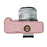 For Canon EOS R100  /  R50 Camera Base Detachable Battery Litchi Texture PU Leather Protective Case - Pink - 5