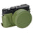 For Leica D-Lux 8 Camera Base with Lens Cap Shoulder Strap PU Leather Protective Case - Green - 2