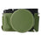 For Leica D-Lux 8 Camera Base with Lens Cap Shoulder Strap PU Leather Protective Case - Green - 3