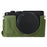 For Leica D-Lux 8 Camera Base with Lens Cap Shoulder Strap PU Leather Protective Case - Green - 5