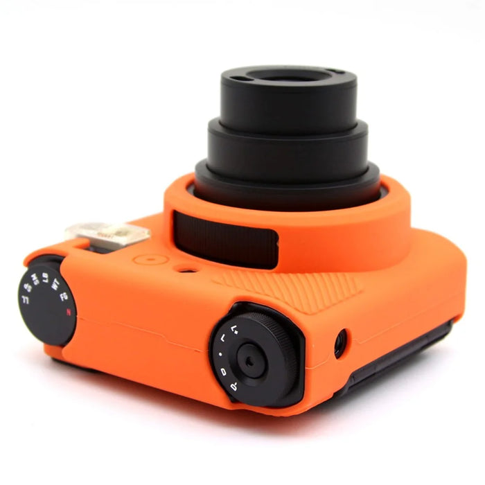 For Fujifilm Instax Mini 99 Camera Case Anti-Drop Soft Silicone Protective Cover - Orange - 3