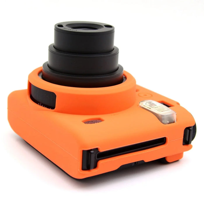 For Fujifilm Instax Mini 99 Camera Case Anti-Drop Soft Silicone Protective Cover - Orange - 4