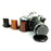 Bottom Case for Olympus E-M5 II/E-M5 Mark II PU Leather Digital Camera Protective Half Body Cover with Battery Opening - Brown - 6