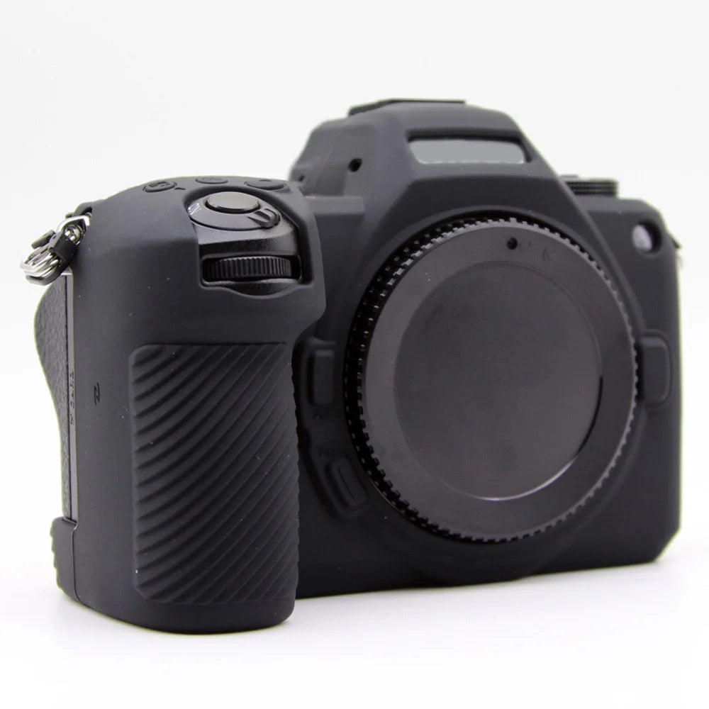 For Nikon Z6 III Silicone Case Anti-Scratch Camera Protective Cover, Glossy - Black - 6