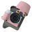 For Sony Alpha ZV-E10 II Camera Case Litchi Texture Leather Cover with Battery Hole + Strap - Pink - 2