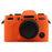For Fujifilm X-T50 Camera Case Anti-Scratch Textured Silicone Protective Cover - Orange - 1