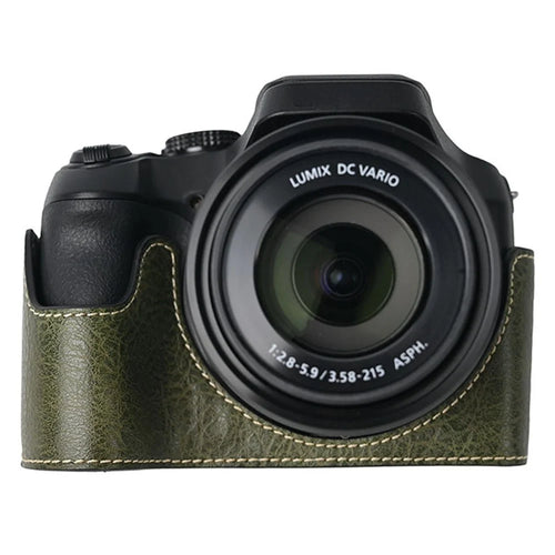 For Panasonic Lumix FZ80D / FZ85D Camera Case Large Cutout Litchi Texture PU Leather Protective Cover - Green - 1