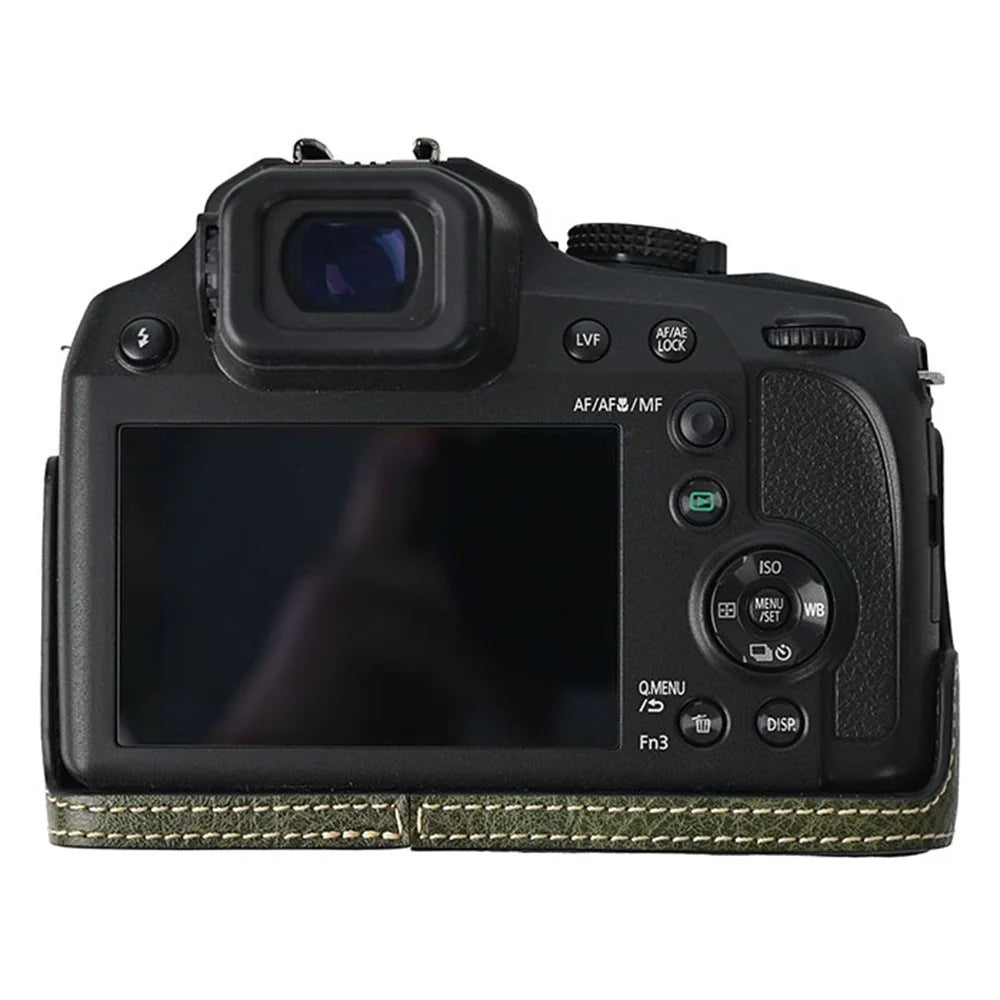 For Panasonic Lumix FZ80D / FZ85D Camera Case Large Cutout Litchi Texture PU Leather Protective Cover - Green - 5