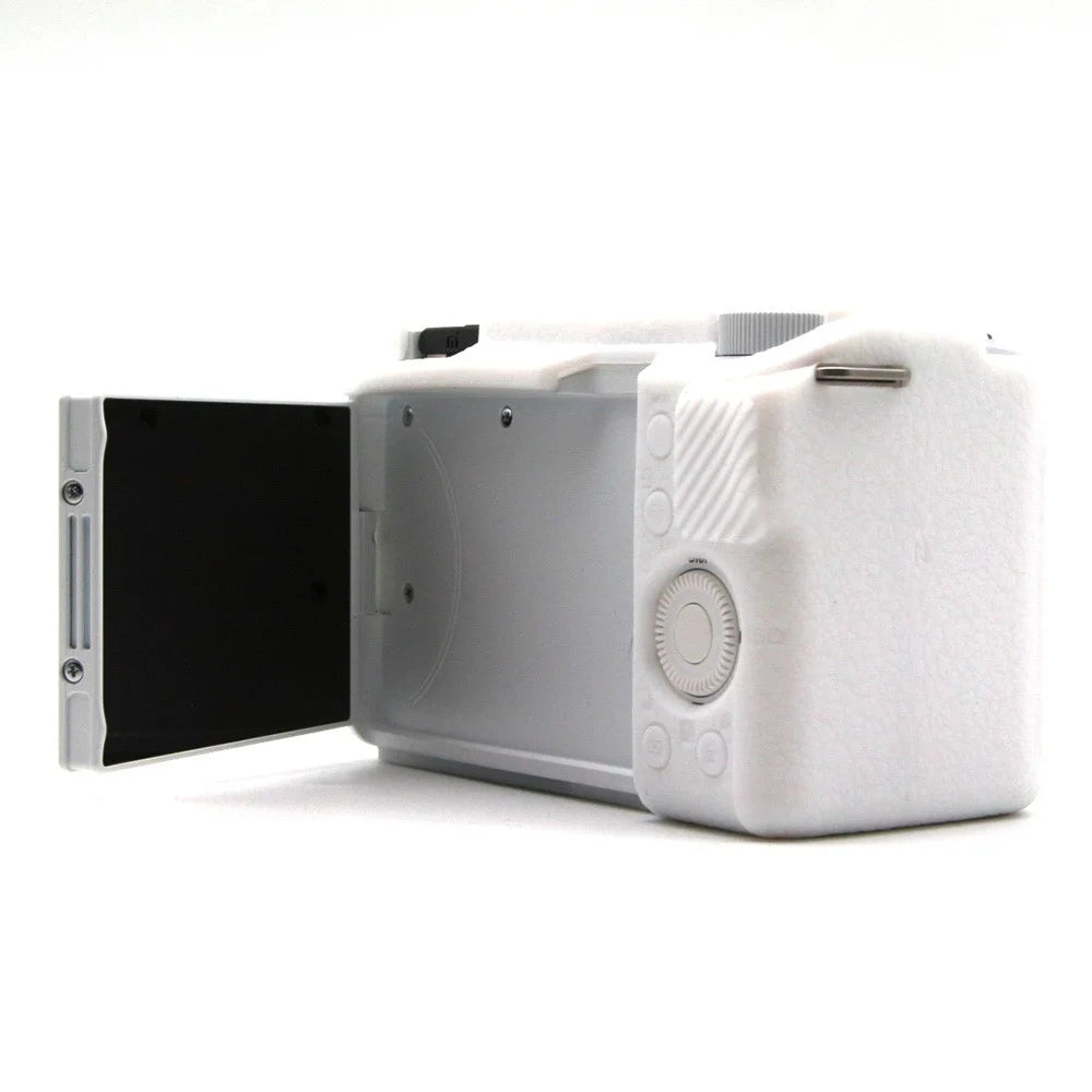 For Sony Alpha ZV-E10 II Camera Protective Case Anti-Scratch Silicone Cover - White - 3
