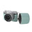 For Fujifilm X-M5 Camera Case PU Leather Protective Cover with Lens Cap - Baby Blue - 5