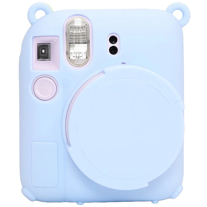 For Fujifilm Instax Mini 12 Protective Case Dust Proof Silicone Camera Cover - Blue - 1