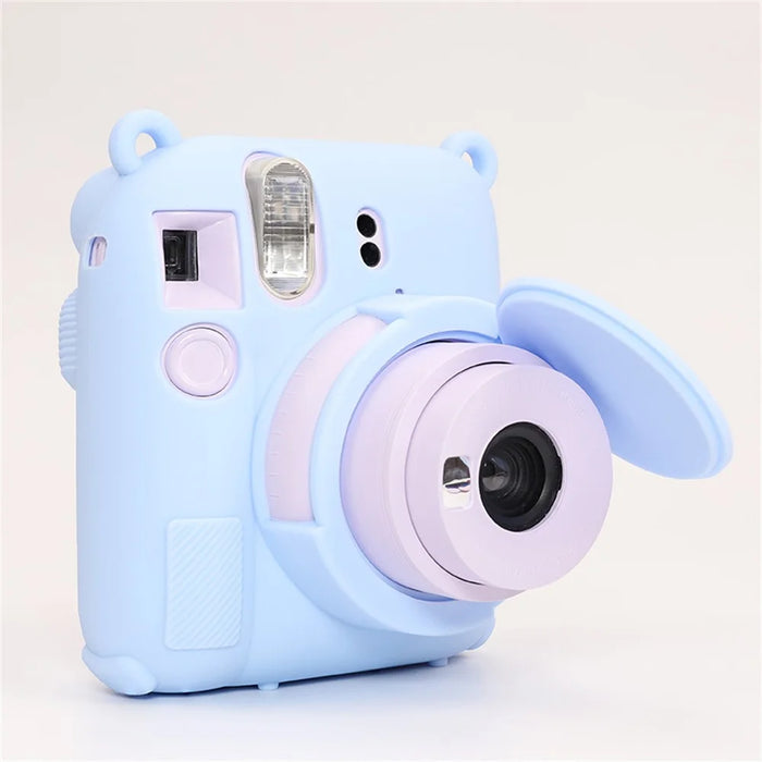 For Fujifilm Instax Mini 12 Protective Case Dust Proof Silicone Camera Cover - Blue - 5