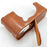 For Fujifilm X-M5 Camera Half Case PU Leather Protective Cover with Battery Access, Screw Adapter Port - Brown - 2