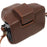 For Nikon Z fc 28mm/16-50mm Cowhide Leather Battery Opening Design Detachable Camera Bag Protective Case with Lens Pouch and Shoulder Strap - Coffee - 3