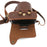 For Nikon Z fc 28mm/16-50mm Cowhide Leather Battery Opening Design Detachable Camera Bag Protective Case with Lens Pouch and Shoulder Strap - Coffee - 4