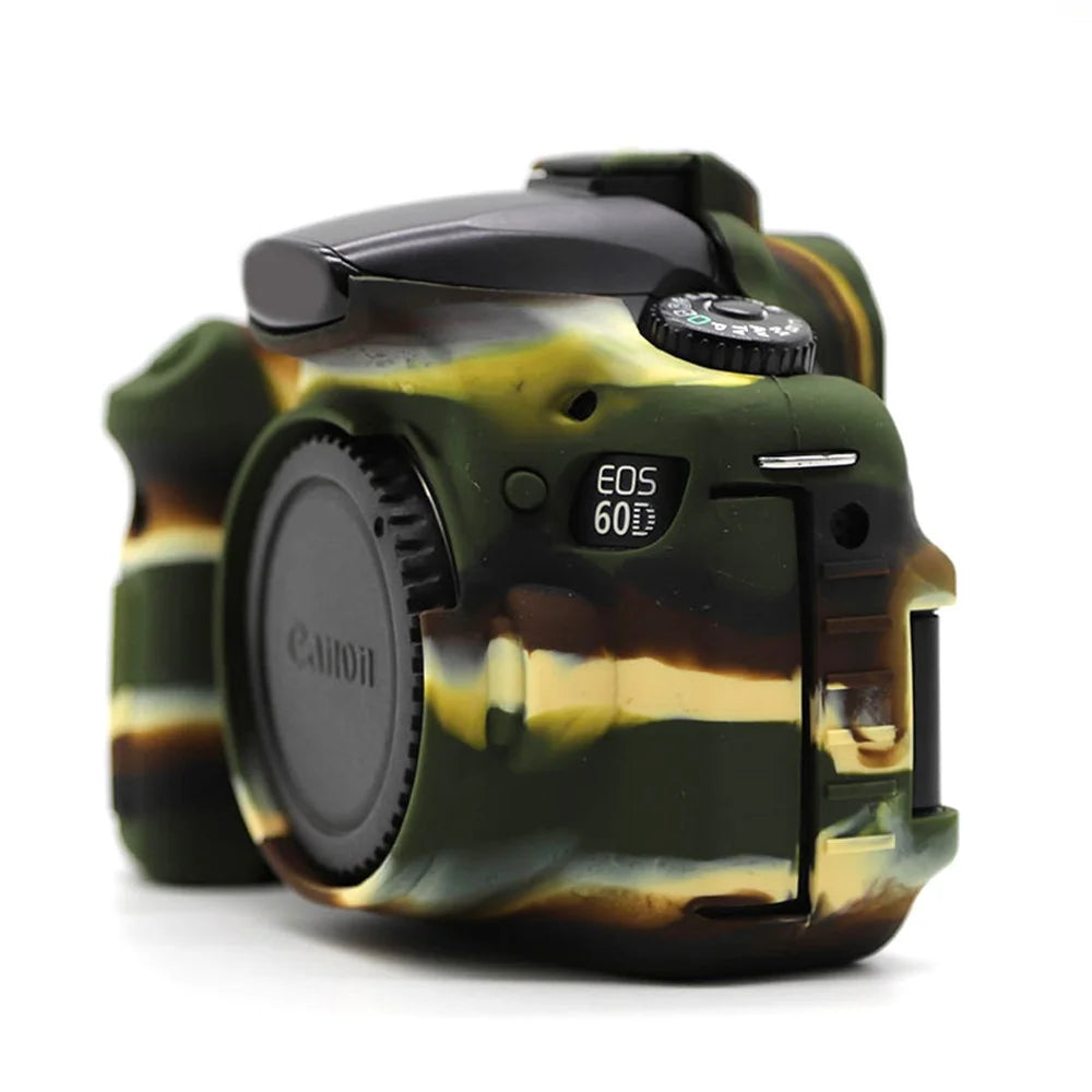 Silicone Case for Canon EOS 60D, Dust-proof Anti-drop Digital Camera Protective Cover - Camouflage - 2