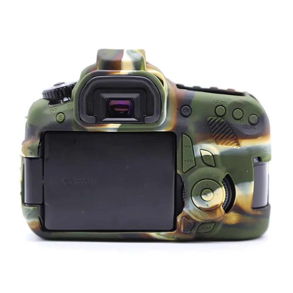 Silicone Case for Canon EOS 60D, Dust-proof Anti-drop Digital Camera Protective Cover - Camouflage - 4