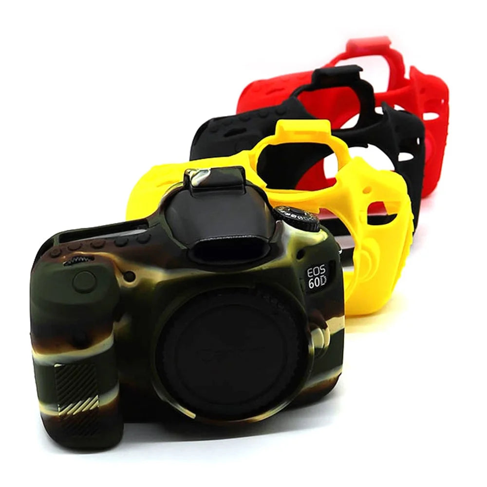 Silicone Case for Canon EOS 60D, Dust-proof Anti-drop Digital Camera Protective Cover - Camouflage - 6